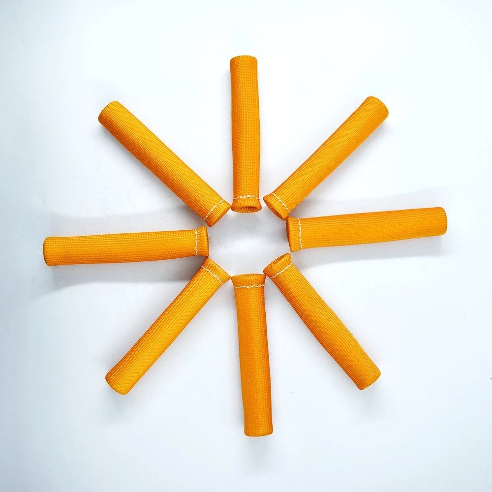 Universal Plug Wire Protector Sleeve Heat Shield Cover - Orange