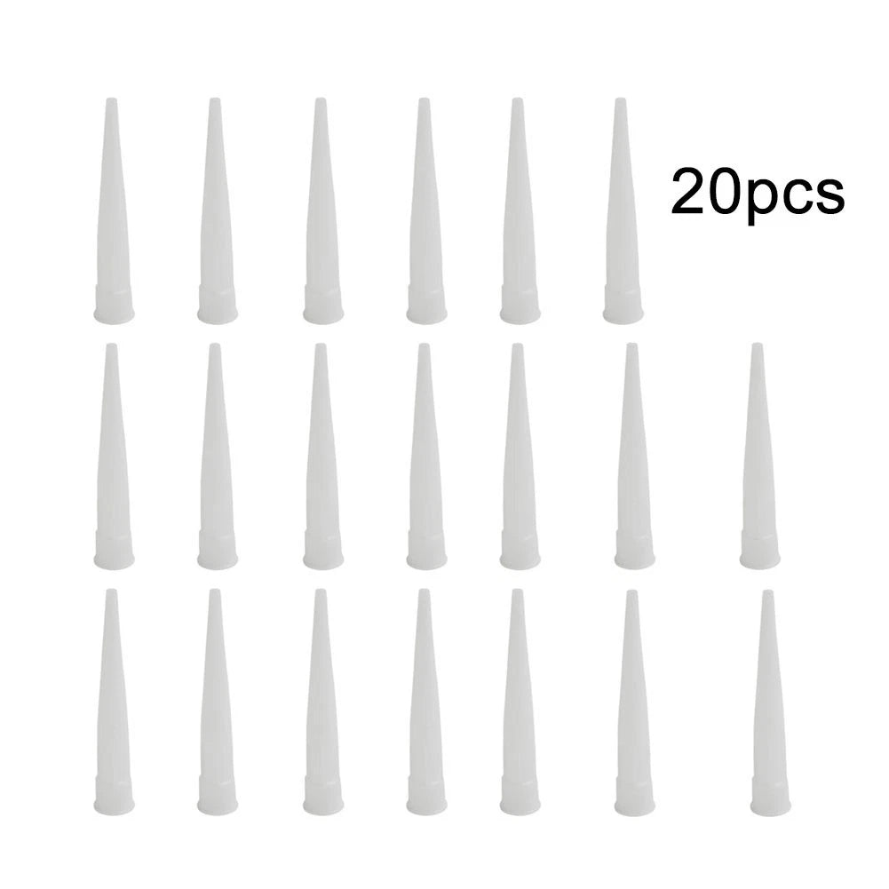 20pcs Caulking Nozzle for Universal Use (Plastic Glass Sealant)