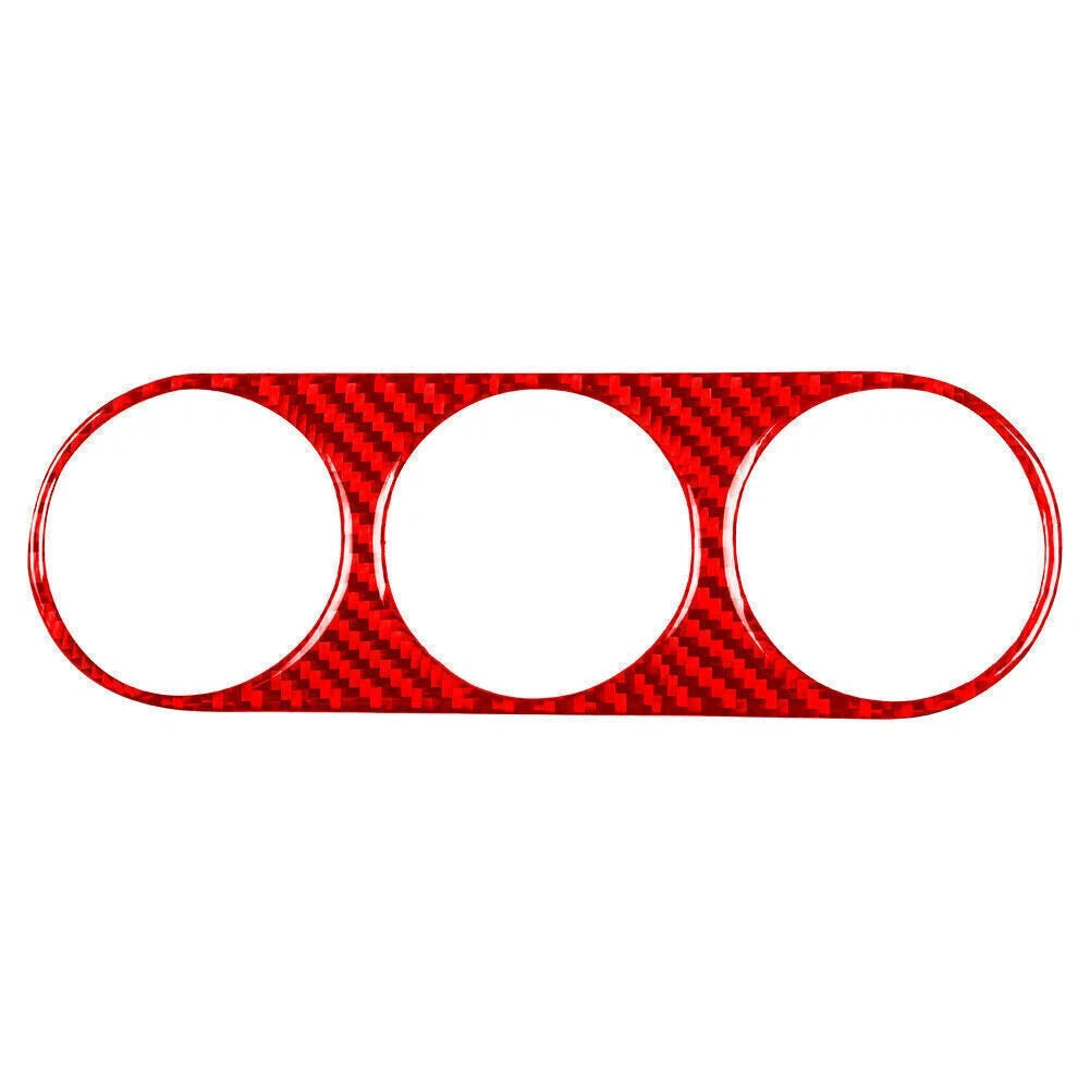 Air Conditioning Switch Panel Cover for Dodge Challenger (2008–2014) Red Carbon Fiber