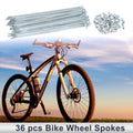 Bicycle Spokes Nipple Replacement for 12G 181mm Length Carbon Steel Silver (—)