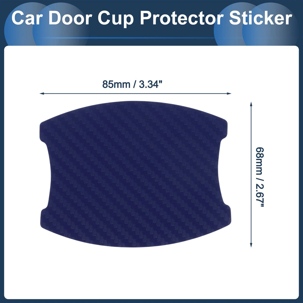 3D Car Door Handle Scratch Protector for Universal Vehicles (68x85mm)