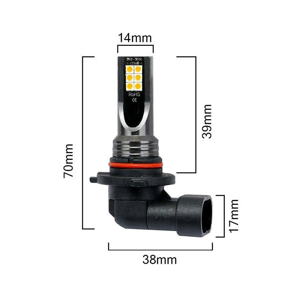 Foglight Bulbs 9006 3000K 20000LM LED for