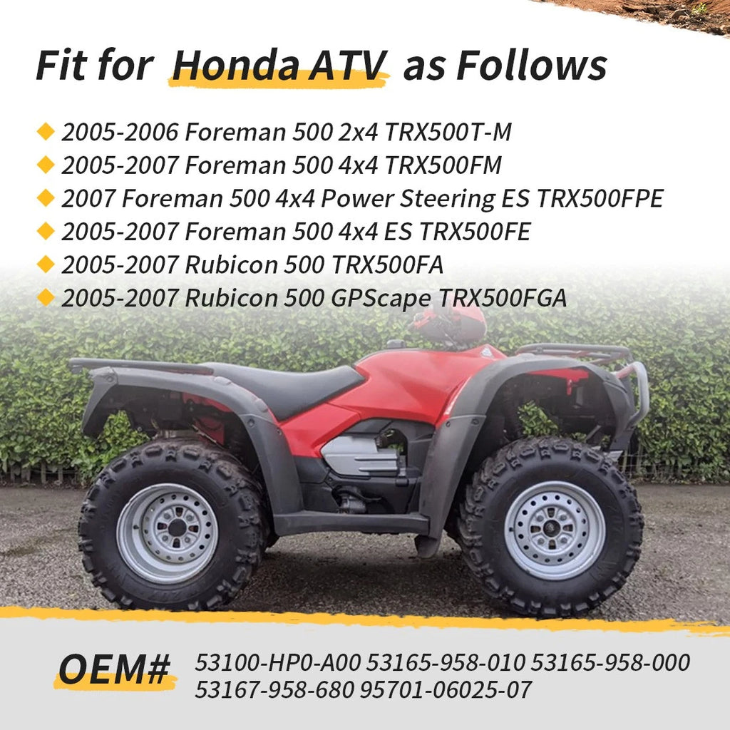 Handlebar w/ Grips for Honda Foreman Rubicon 500 TRX500FA TRX500FGA (2005–2007)