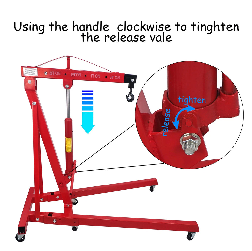 Engine Hoist for Cherry Garage Lifting Picker Crane (4000 lb Capacity)