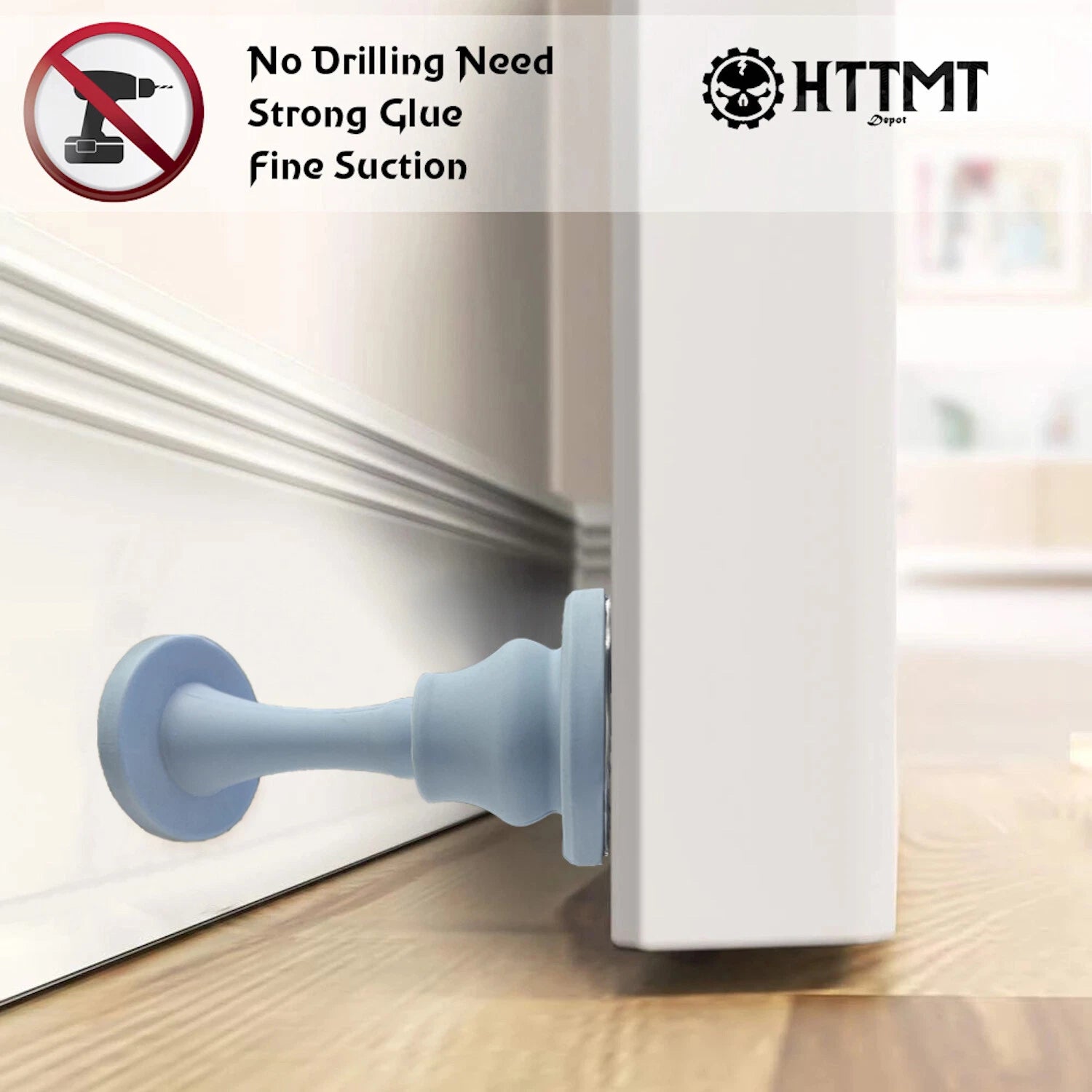 Silicone Door Stopper for Universal Use (Self Adhesive)