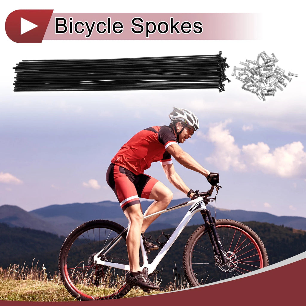Bicycle Wheel Spokes Set 14G 259mm for Universal Fit (Any Year)