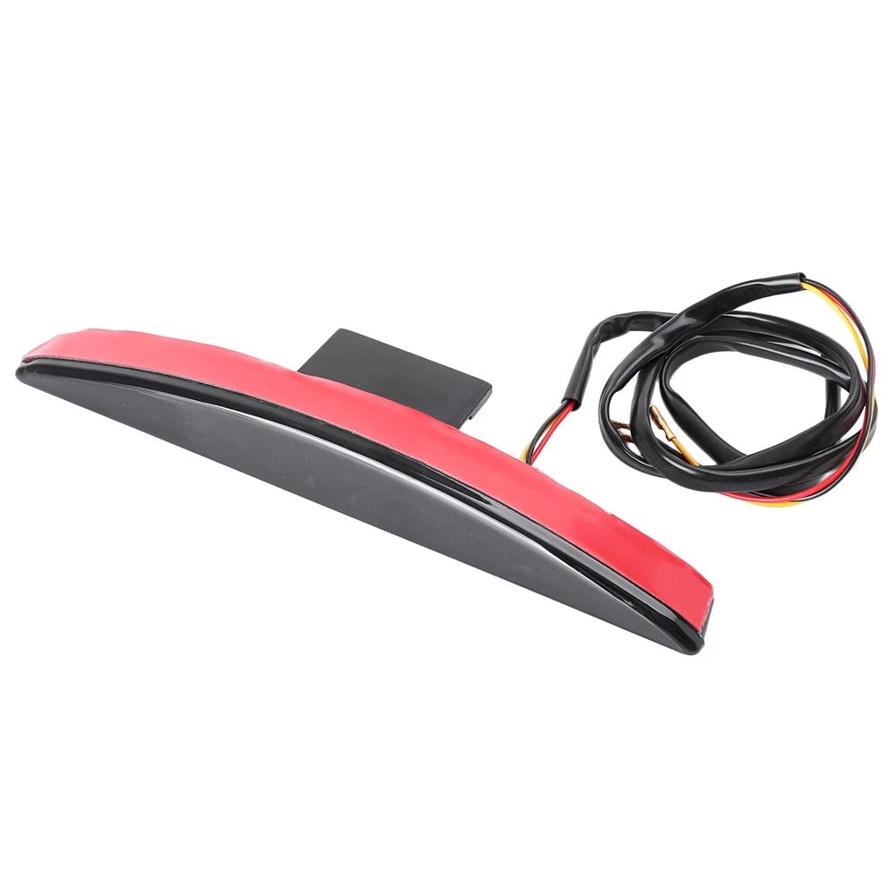 Black LED Rear Fender Tip Brake Tail Light Lamp For Harley Dyna Fat Bob CVO 2010