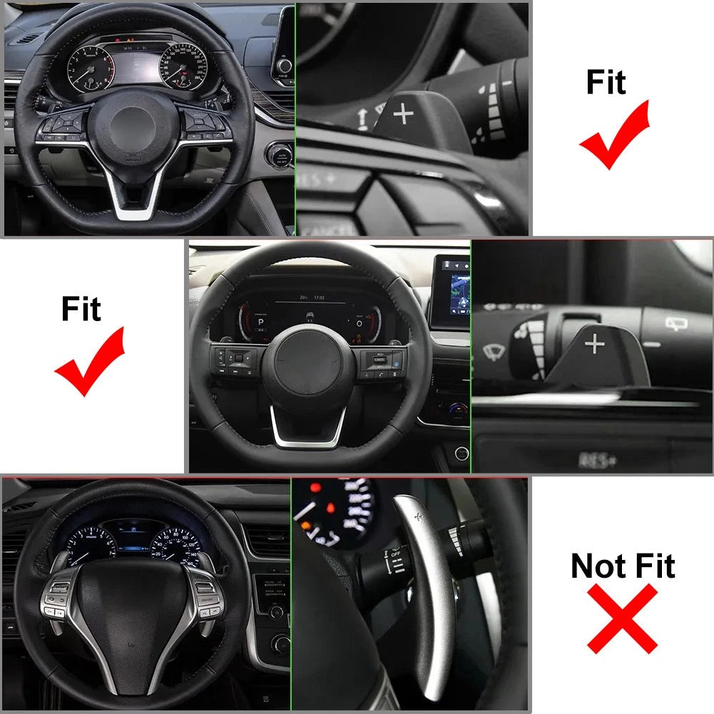 Steering Wheel Shift Paddle Extensions for Nissan Infiniti Mitsubishi (2010–2023)