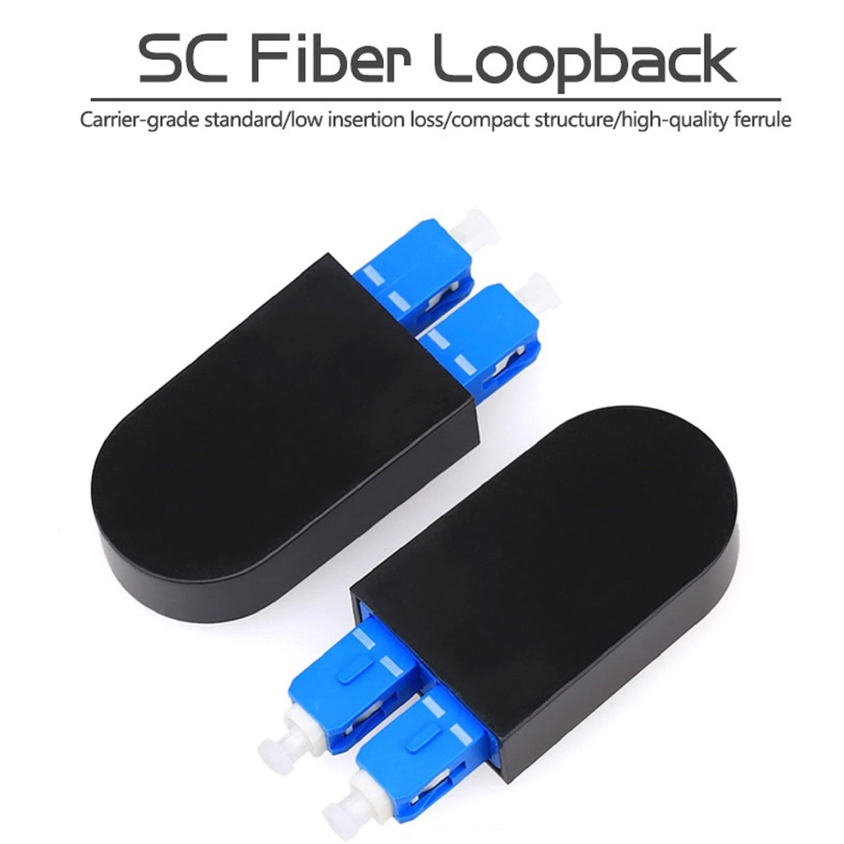 Single Mode SC Fiber Loopback Adapter for SC/UPC (9/125)