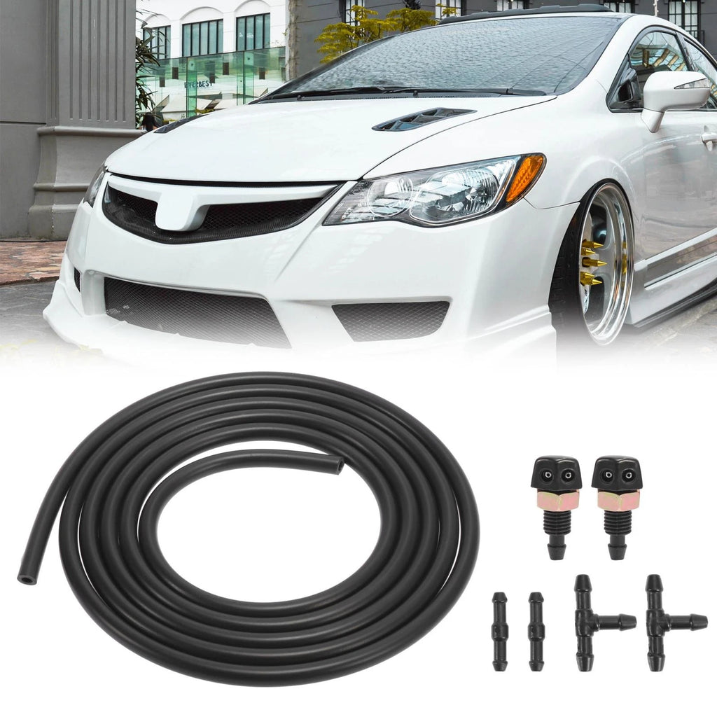 Windshield Wiper Fluid Nozzle Kit 7pc for Toyota Ford (Universal)