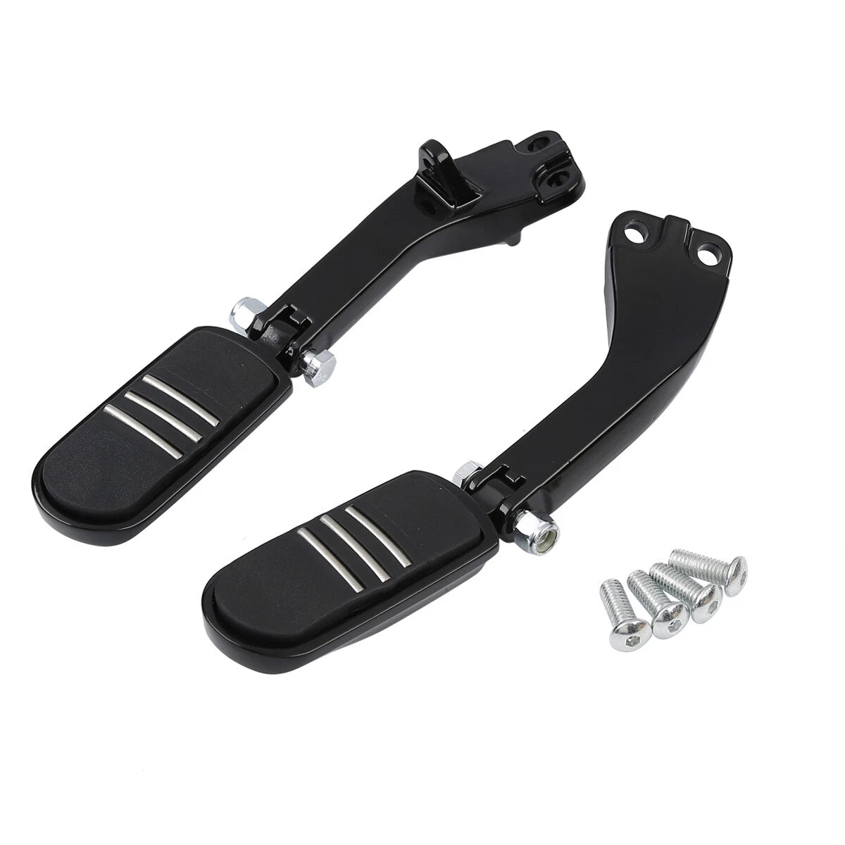Rear Passenger Foot Peg Support Mount for Harley Dyna (2008–2017) Black