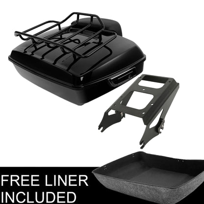Chopped Trunk Mount Rack for Harley Touring Street Road Glide (2009–2013)