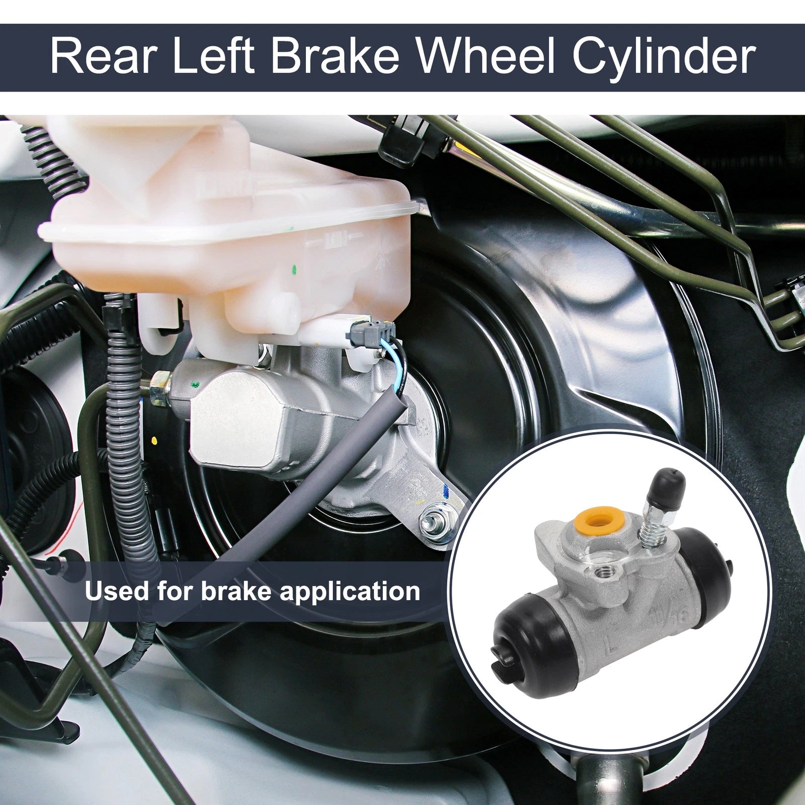 Brake Wheel Cylinder Rear Left Replacement for Toyota Echo (2000–2005)