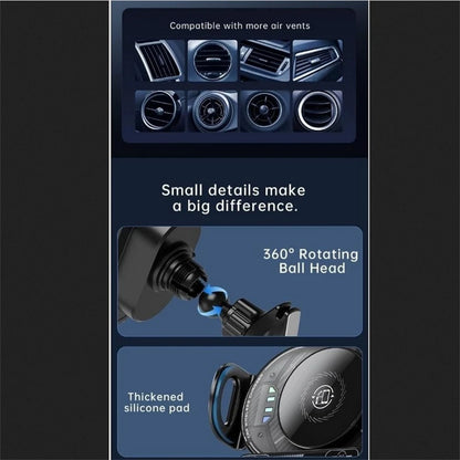 Wireless Car Charger Mount for Samsung Galaxy Z Fold & iPhone (2019–2023)