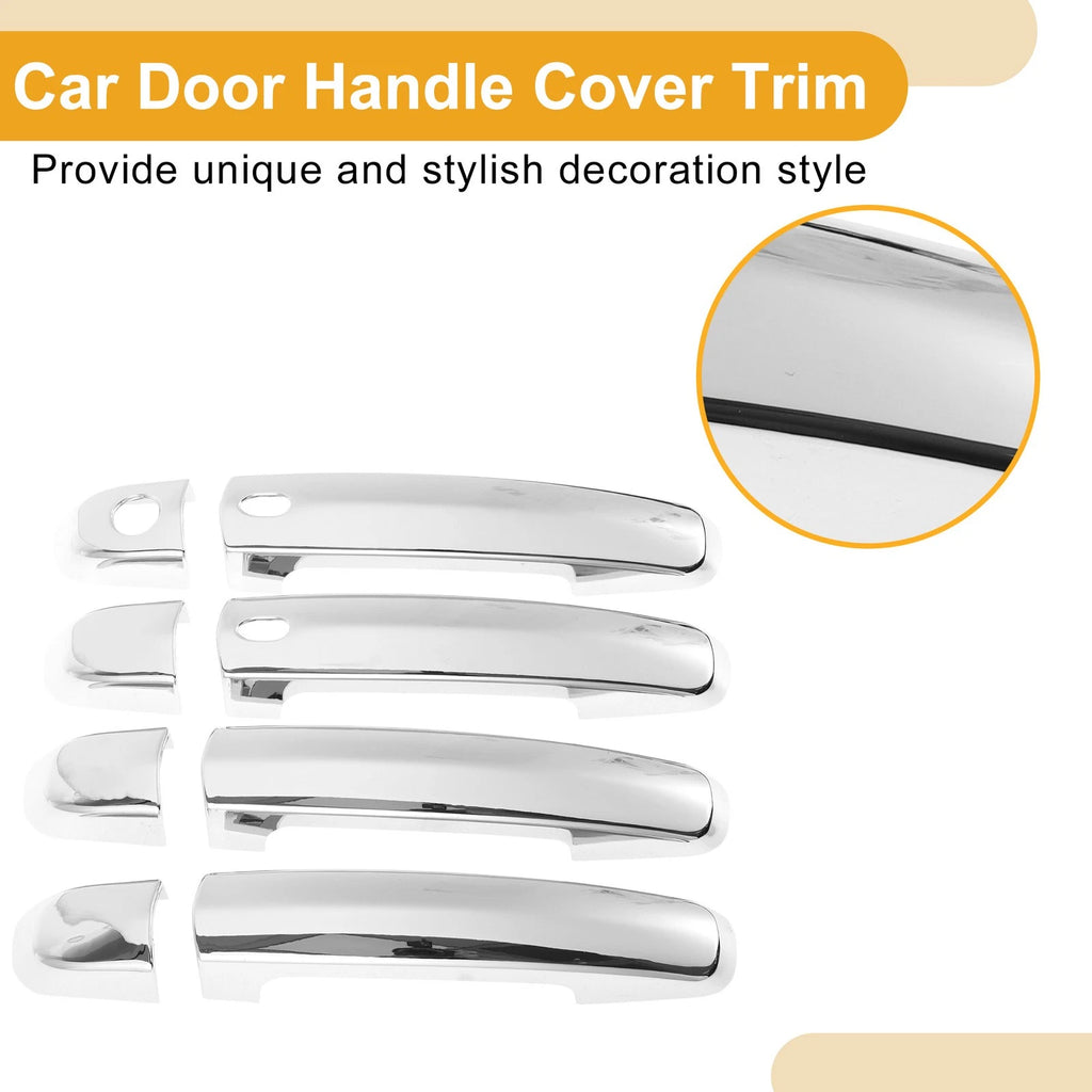 Door Handle Cover Trim for Suzuki Swift (2005–2017) Silver Tone