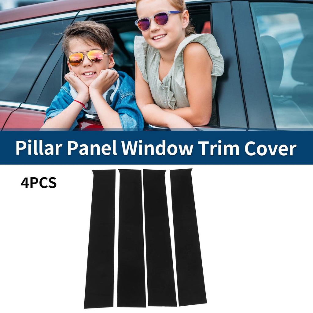 4 Pcs Pillar Window Trim Cover Replacement for Chevrolet Silverado 1500 (2014–2018)
