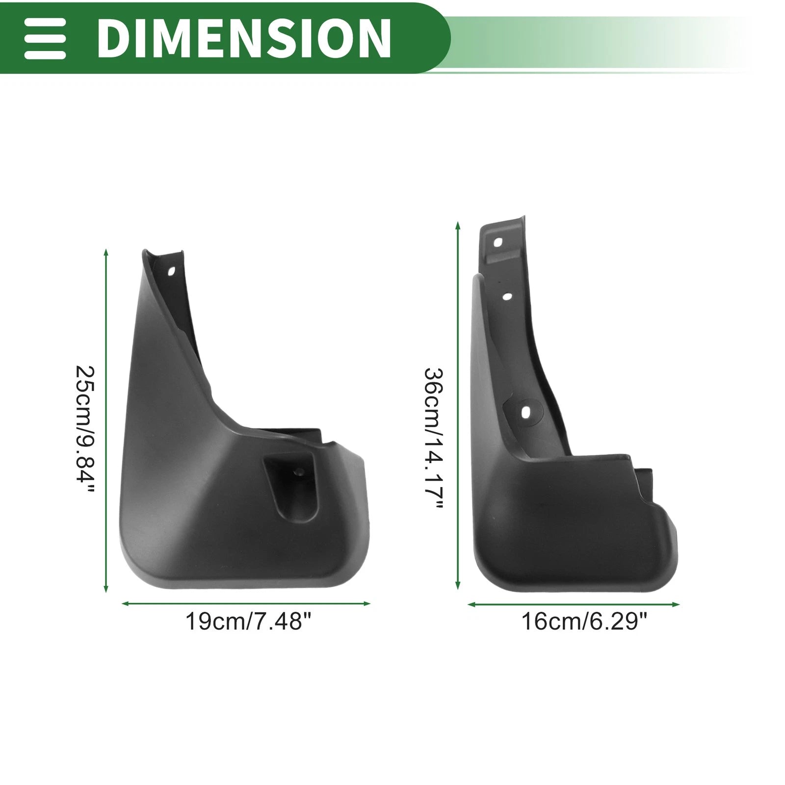 Mud Flaps Splash Guards Front Rear for Lexus NX300 (2015–2022)