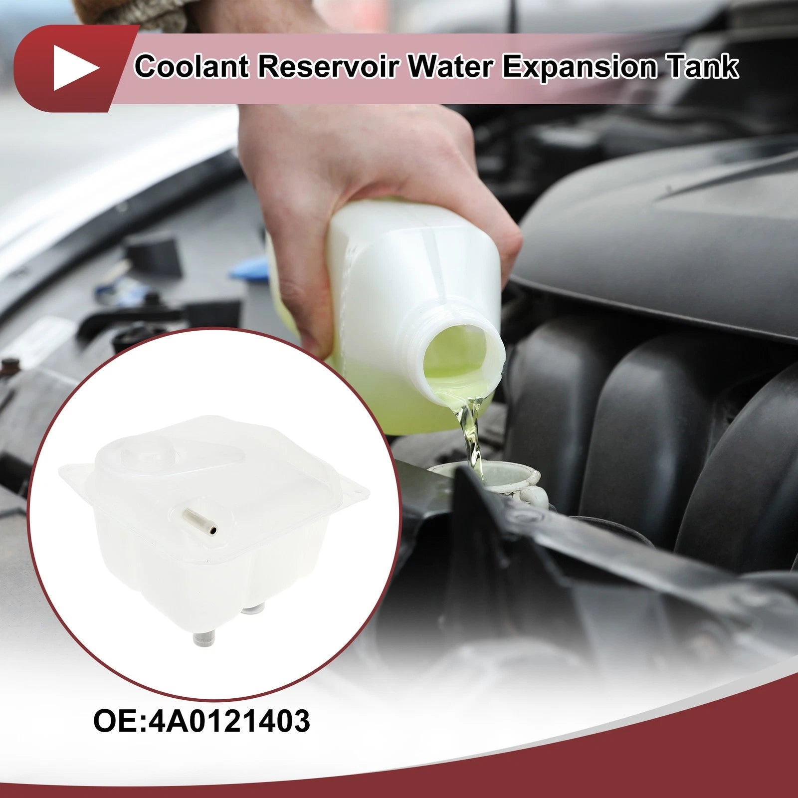 Coolant Expansion Overflow Tank Replacement for Audi 100 Quattro (1992–1994)