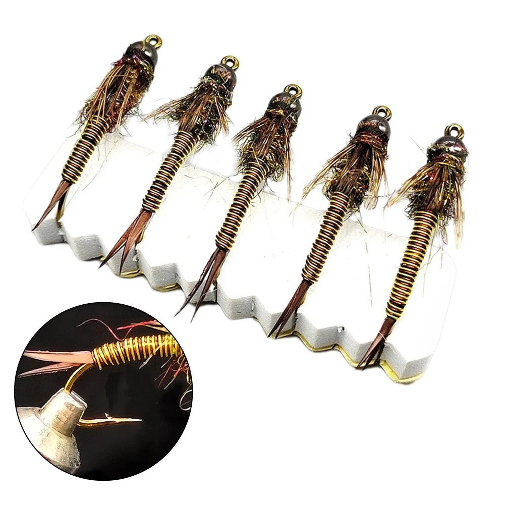 Stonefly Nymph Tungsten Bead Head Lure for Trout Bass Grayling