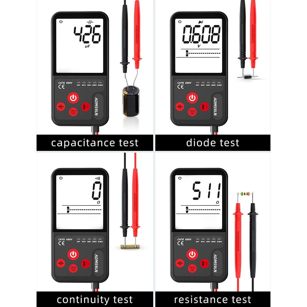Portable ADMS9LN Multimeter with True RMS and Live Line Check Function