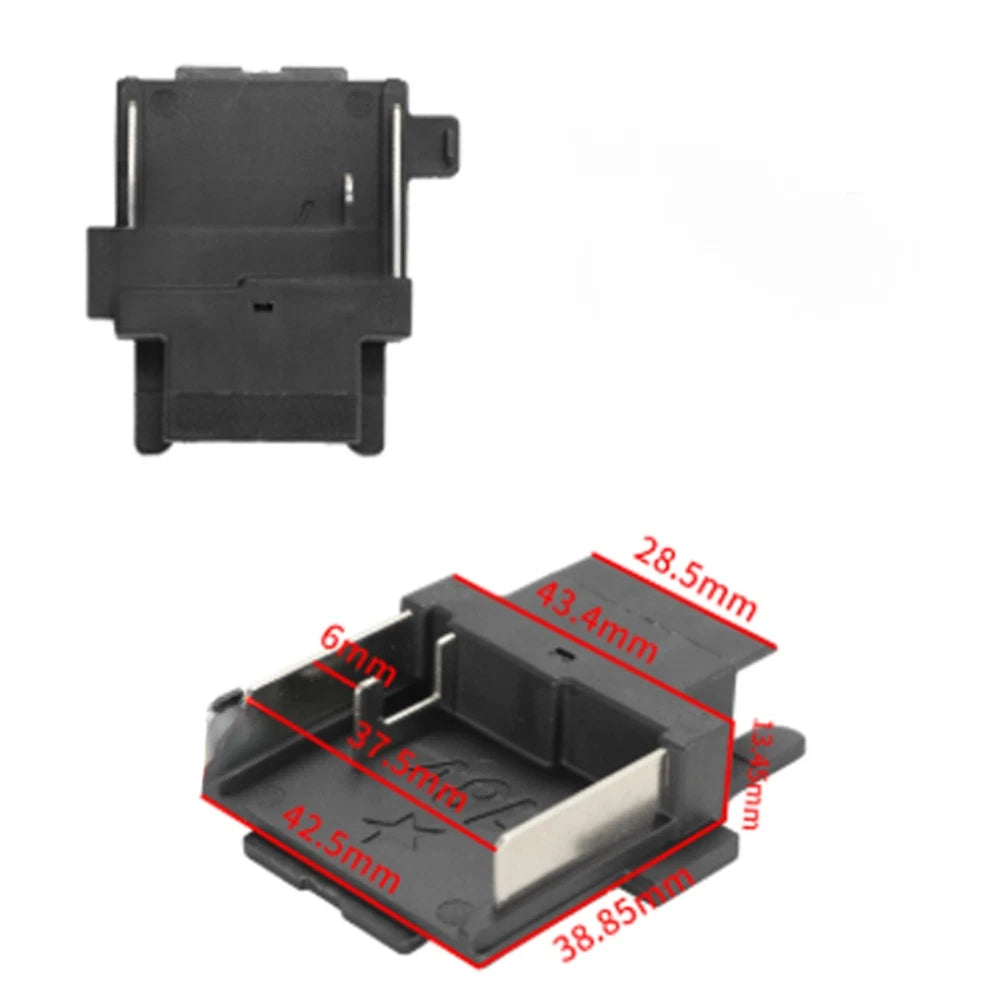 18V Battery Socket Adapter for Power Tools (Black)