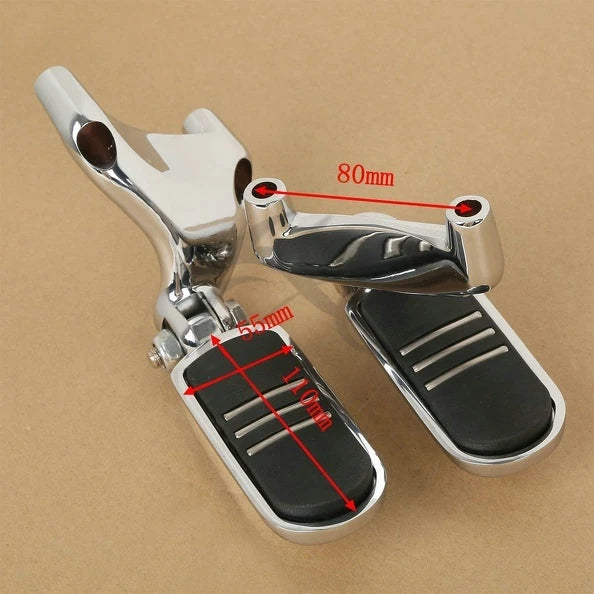 Chrome Passenger Footpeg Bracket for Harley Sportster 883 1200 (2004–2013)