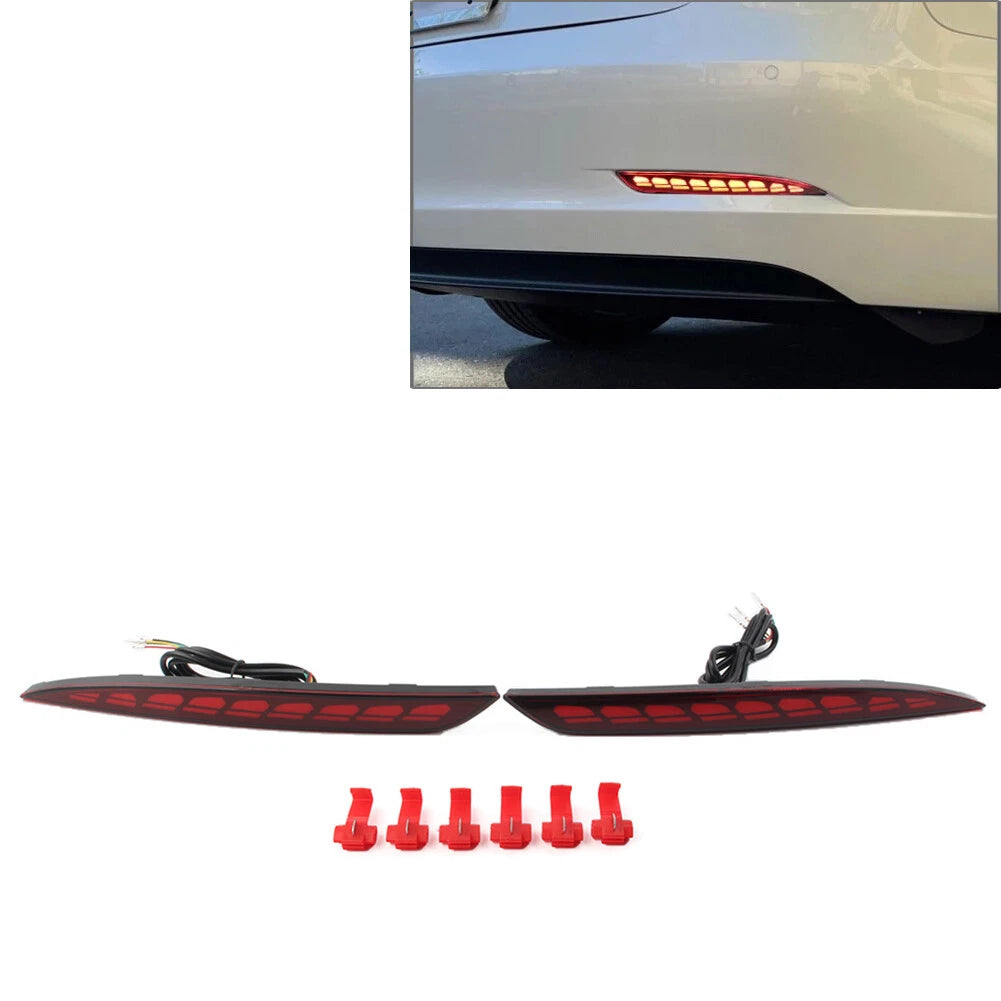 3 Functions Rear Brake Lamp Reflector for Tesla Model 3 (2017–2022)