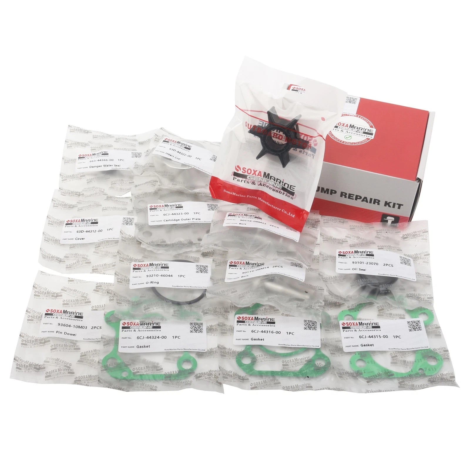 Water Pump Repair Kit 6CJ-W0078-00 for Yamaha Outboard
