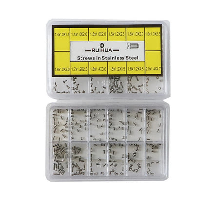 Head Case Screw Set of 12 for Watch Back (No. 4023-A)