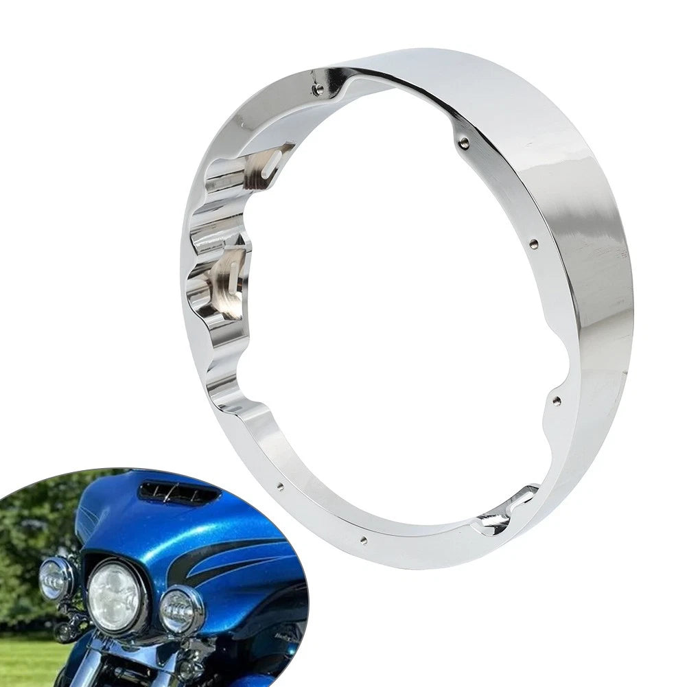 7'' Raked Headlight Bezel For Harley Touring Road Street Electra Glide Road King
