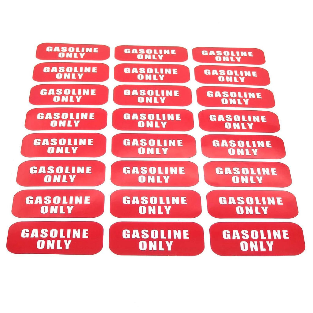 Gasoline Only Fuel Caution Warning Decal for Gas Tank (1"x 2")