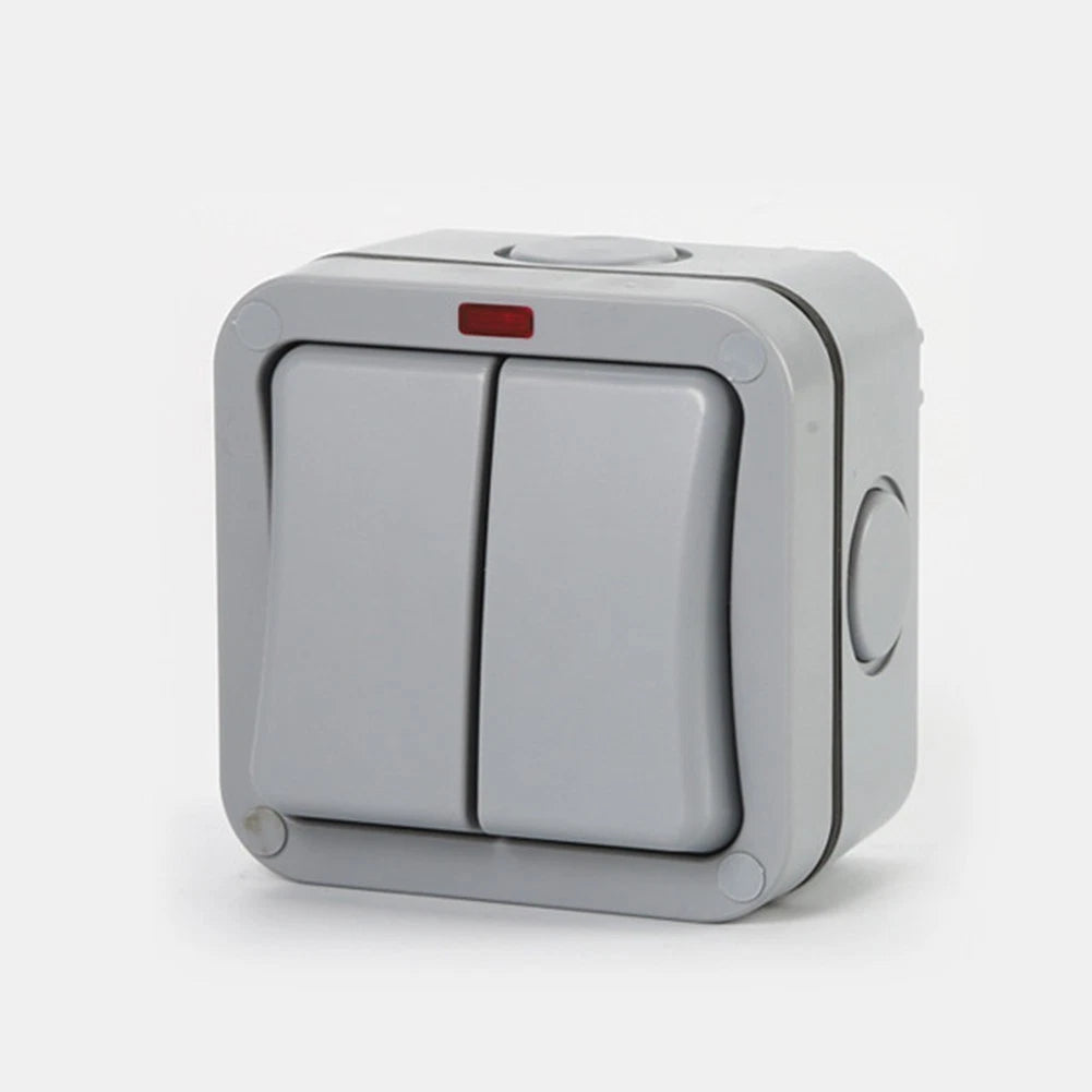 2X Weatherproof Junction Box for Outdoor Switch (IP66)