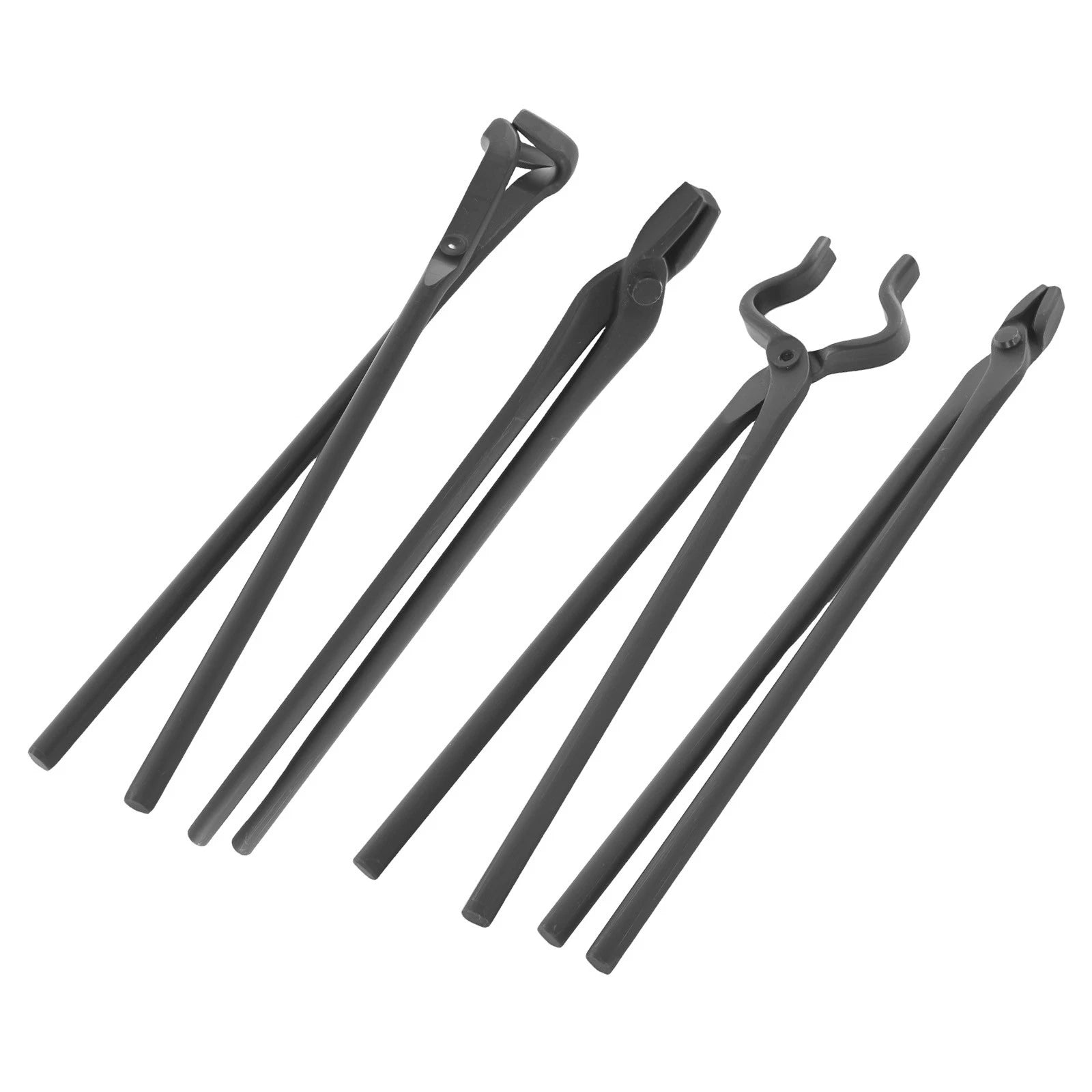 4pc Carbon Steel Tongs Set for Blacksmithing Tool (Forging)