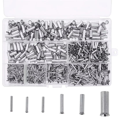 1950 Pcs Electrical Wire Ferrules Kit with Multiple Size Fittings