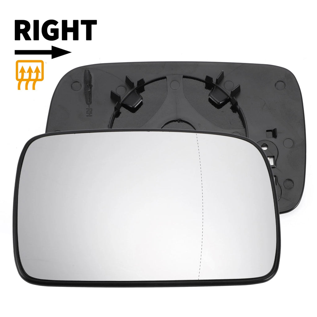 Heated Right Side Mirror Glass Replacement for Volkswagen Polo (1994–2000)