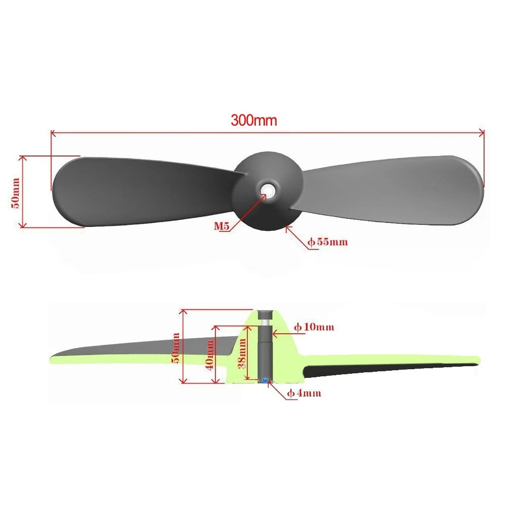 Boat Propeller for Shock Absorption Vibration Reduction Lightweight