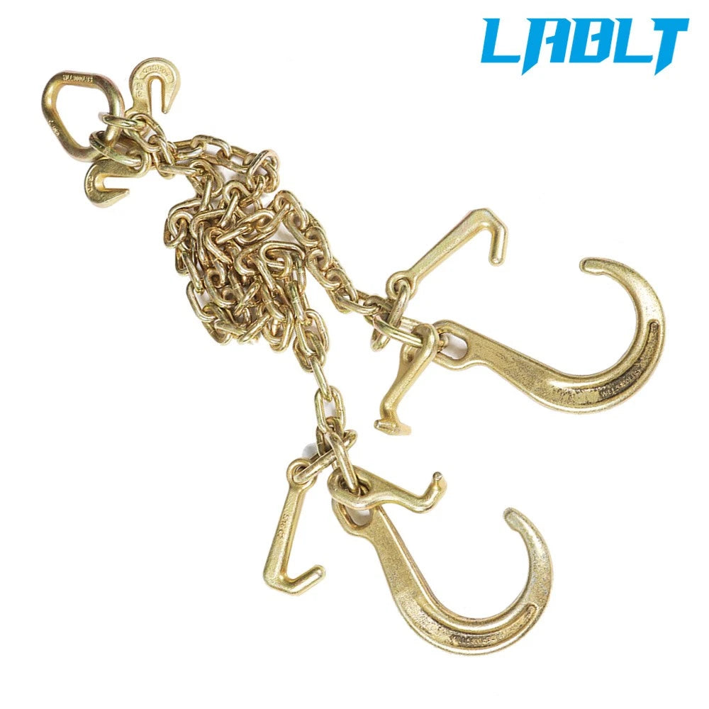 V-Chain for LABLT G70 (5/16" x 3Ft) with 8" Medium J Hooks & Grab Hooks