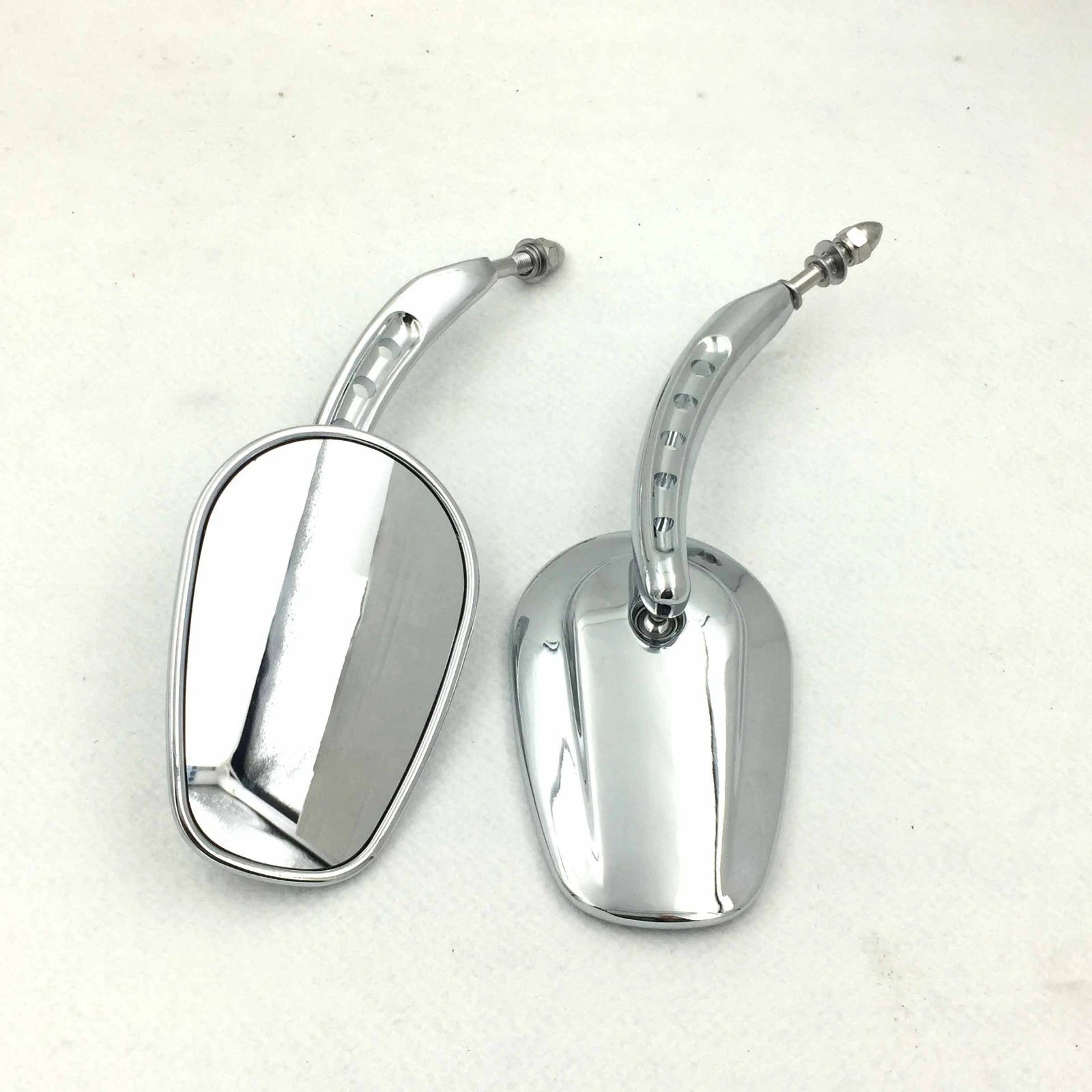 Chrome Big Side Mirrors for Harley Dyna (2006–2023)