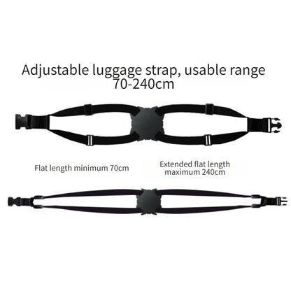 Adjustable Luggage Straps for Travel Bags - Figure Eight Design