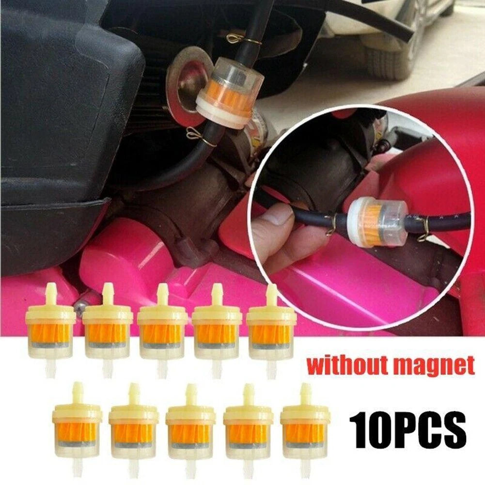 10pcs Inline Filter 1/4" 6MM-7MM for Universal ATV Motorcycle