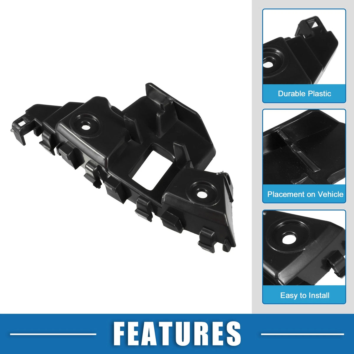 Left Driver Side Bumper Bracket Replacement for Volkswagen Jetta (2011–2014)