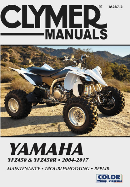 Clymer Service Repair Manual for Yamaha YFZ450 & YFZ450R (2004–2017)
