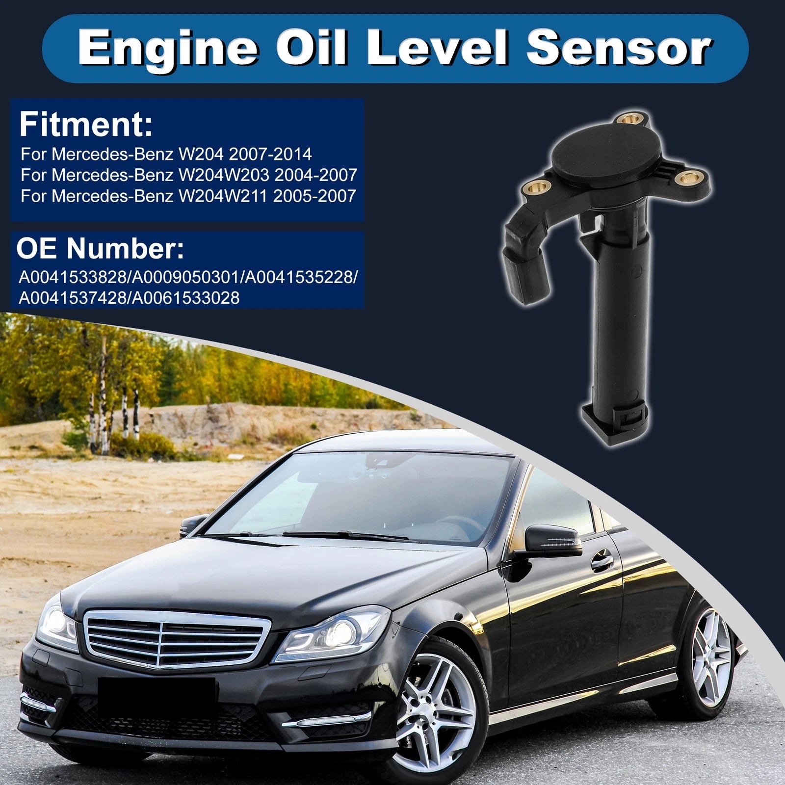 Engine Oil Level Sensor Replacement for Mercedes-Benz C-Class W204 (2007–2014)