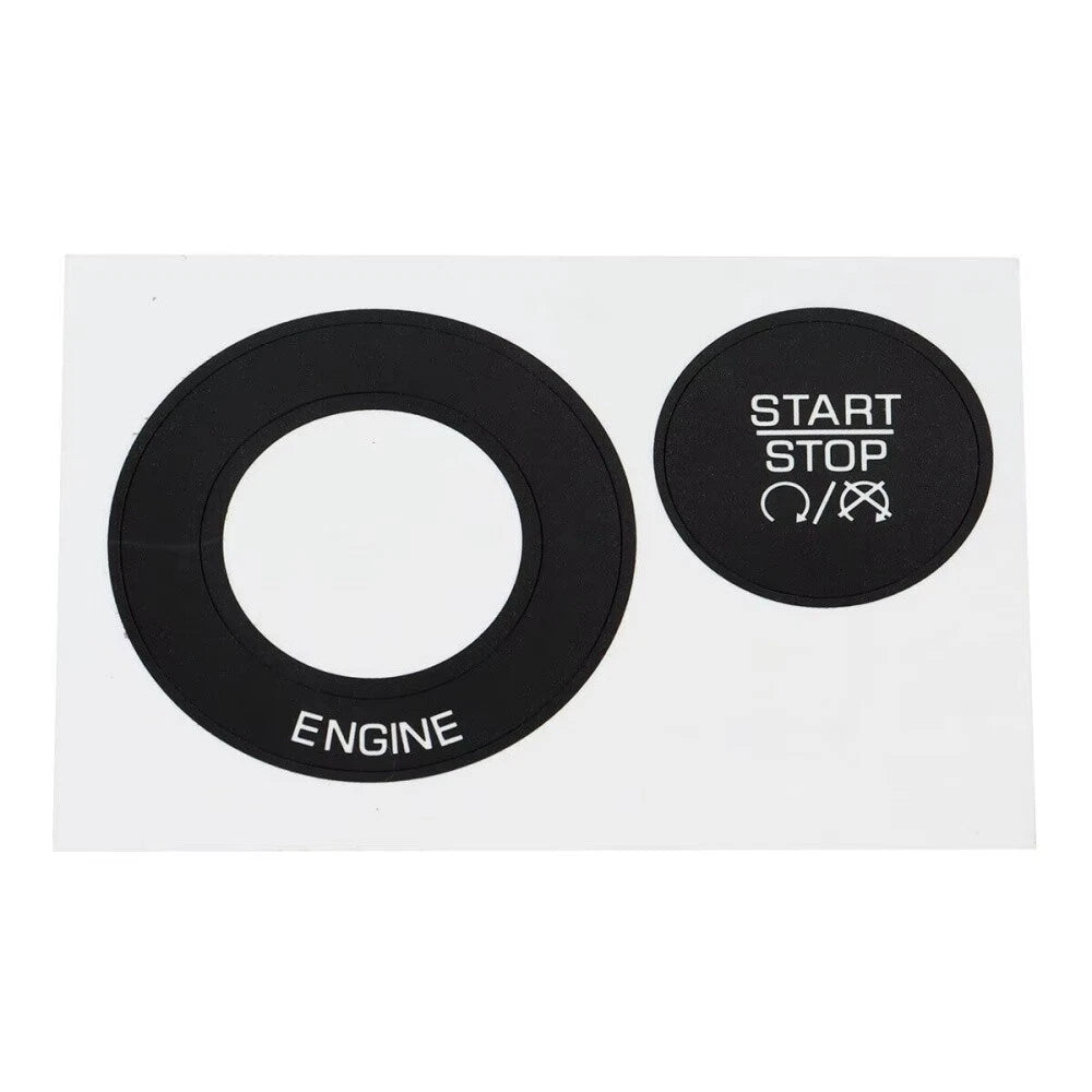 Ignition Push Button Start Stop Decal for Dodge Charger (2011–2014)