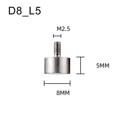 5pc Flat Contact Point Set for Dial Indicator Accessory