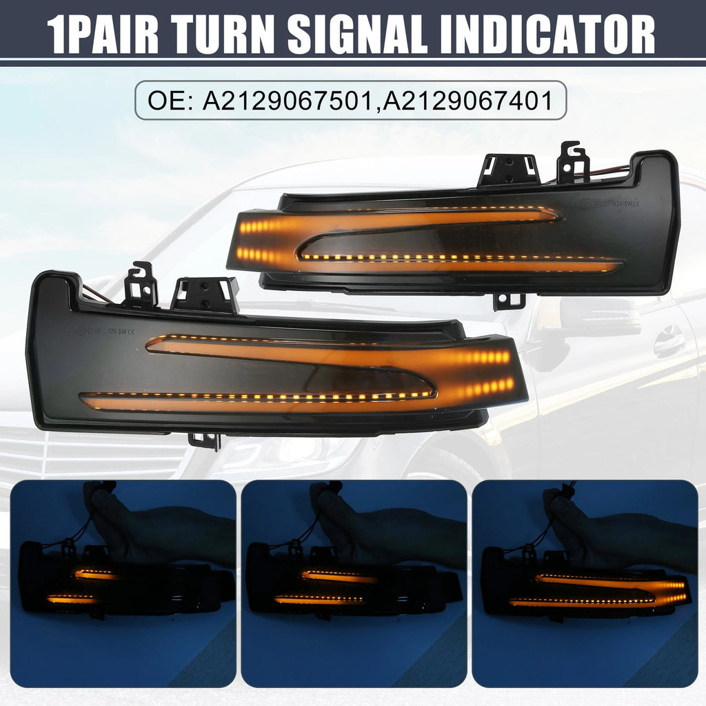 LED Wing Mirror Indicator Repeater Lights Pair for Mercedes A-Class W176 (2013–2018)