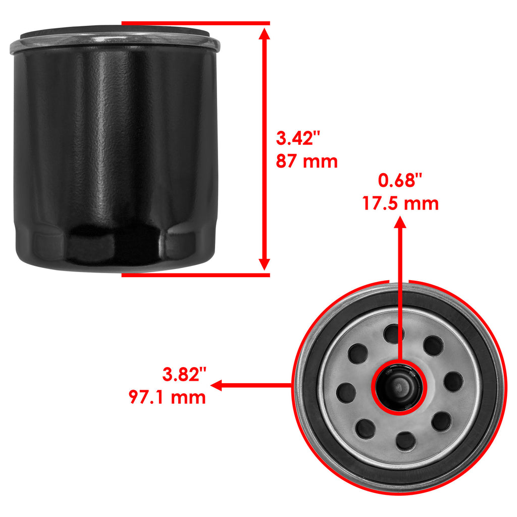 Oil Filter 2 Pack Replacement for Harley Davidson FXR (1982–1986, 1990–1994)