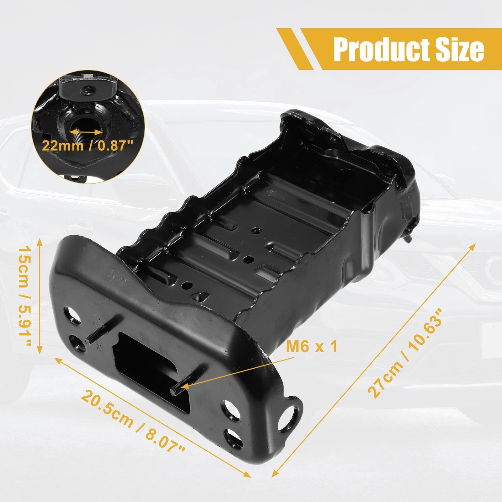 Bumper Brackets Front Left Right Pair for Toyota Yaris Base (2007–2012)