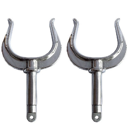 2 Pcs Adjustable Rowlock for Marine Row Boat Dinghy 316 Stainless Steel