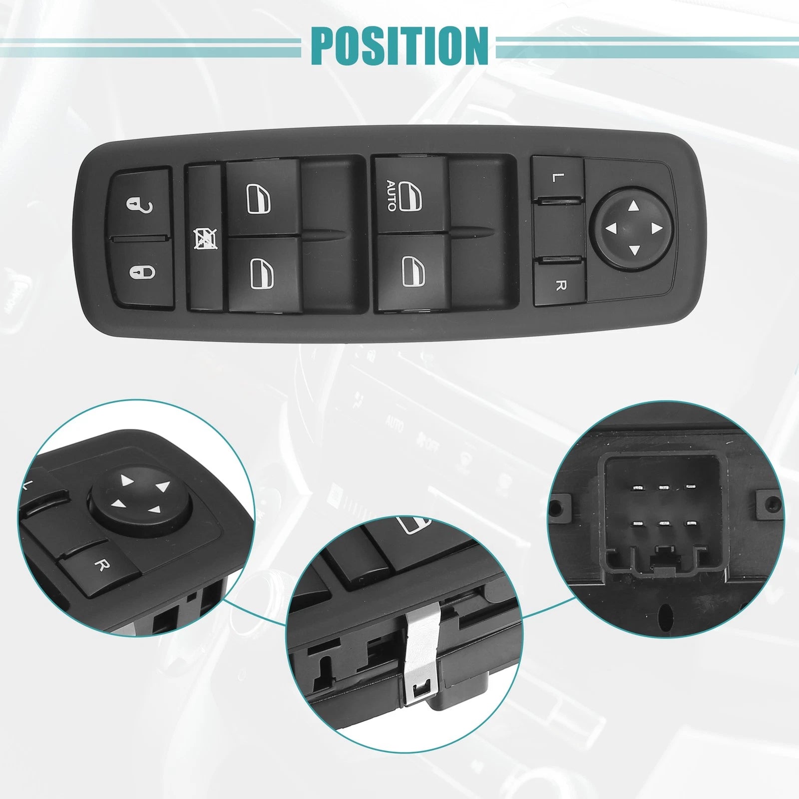 Front Driver Side Power Window Switch Control Fit for Dodge Journey (2011–2020)